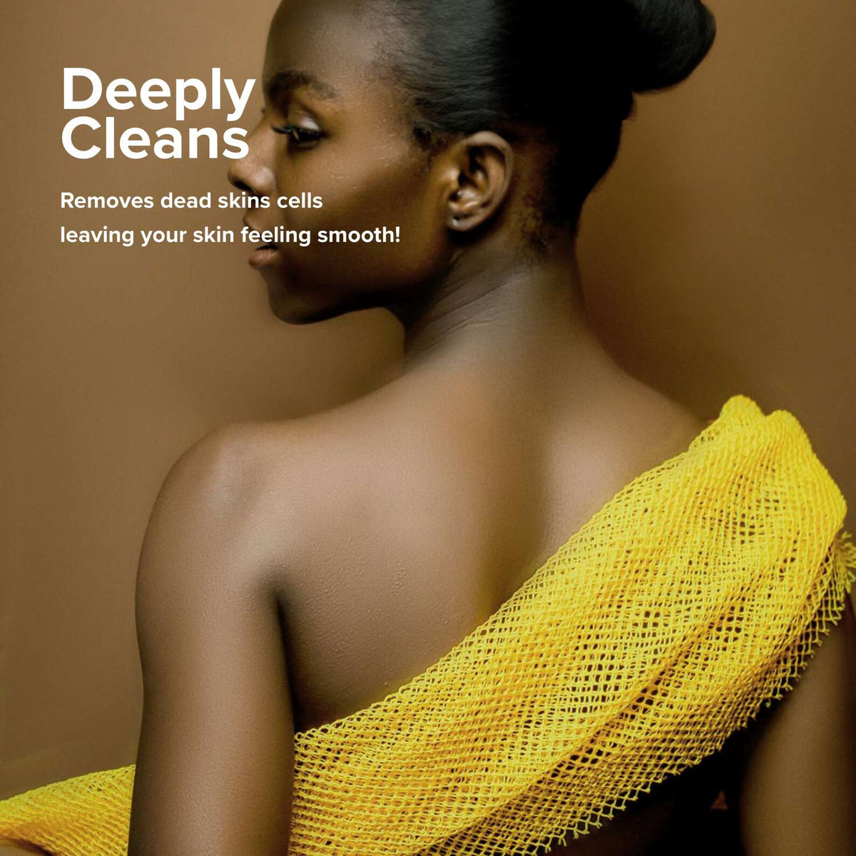 Exfoliating shower towel