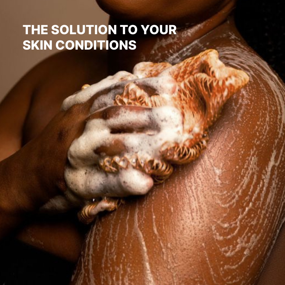 Exfoliating shower towel